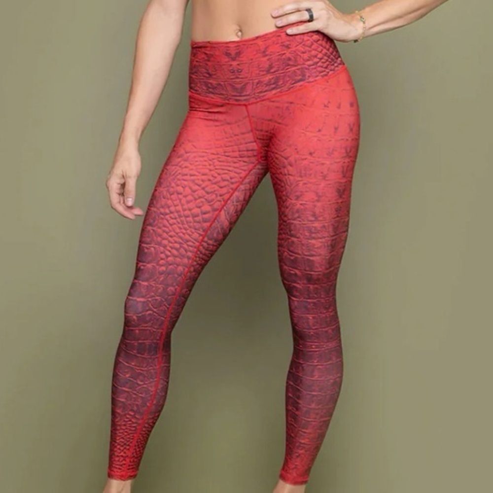 NWOT Niyama Sol Agni Croc Barefoot Legging Sz XS